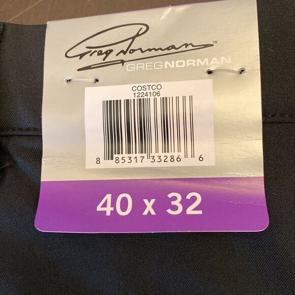 NWT Greg Norman 4-Way Stretch Moisture Wicking Travel Pant Black Size: 40x32 - Picture 3 of 8